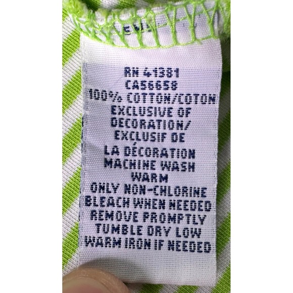 Polo Ralph Lauren Striped Golf Green Polo Shirt Short Sleeve Casual Size XL Mens - Picture 8 of 8